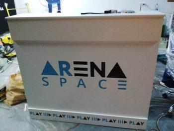 Изготовление наружной рекламы для Arena Space